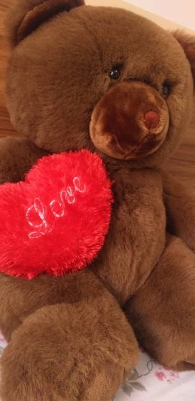 Nounours Big Teddy Love  Plongez dans la douceur inégalée de notre gros nounours"big teddy love"
cet ours en peluche marron,conçu avec soin et portant fièrement un cœur, est le symbole ultime de tendresse et d