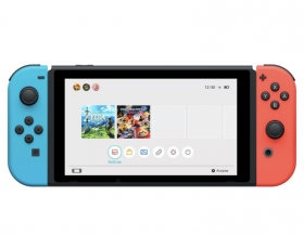 Nintendo Switch  Nintendo Switch en bon état +2 jeux fifa 22 gta trilogy 