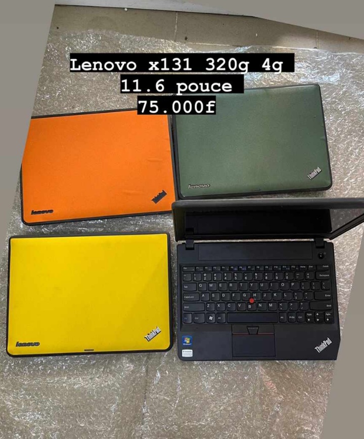 Lenovo x113 neuf à prix abordable Lenovo x113 tout neuf 
Ram 4 giga 
Ssd 320 giga
11 pouces 
Autonomie plus de 4h
Garanti 6 mois