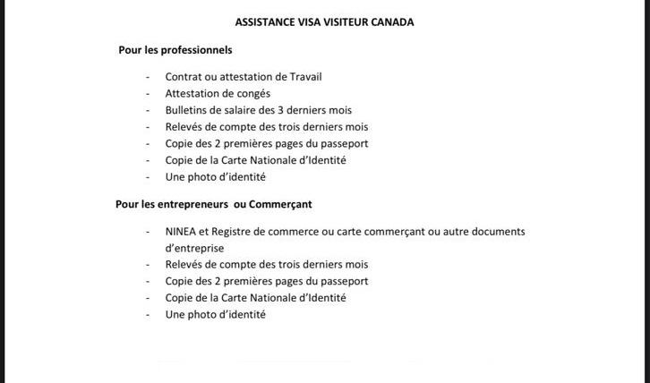 Assistance Visa Canada et Turquie Assistance Visa Canada et Turquie
Uniquement étudiant ou visiteur
Paiement après obtention du visa
Nb: aucun frais n
