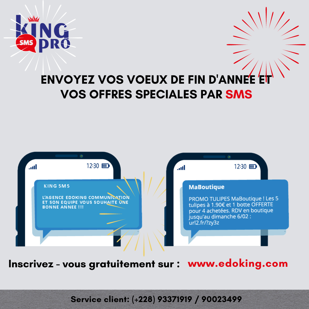 KING SMS PRO : Envoi des SMS Marketing Pour réussir votre campagne SMS, la plateforme d