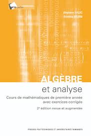 En Pdf Algebre Et Analyse 117 Pages A Pikine