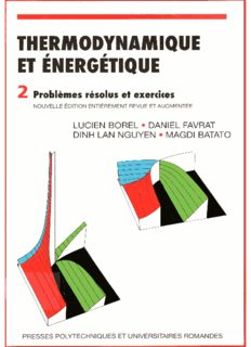 PDF - Thermodynamique et énergétique : Tome 2, Problèmes résolus et exercices - 497 Pages L