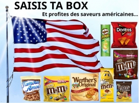 Les Etats-Unis vous intéressent ? Dans notre box, vous aurez accès à des gourmandises connues pour être commercialisés aux États-Unis d