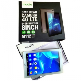 Tablette Modio M112, Double Sim, 4G LTE , 8pouces, 64Go - TYPE DE SIM : Double SIM, 4G LTE;

- Système d