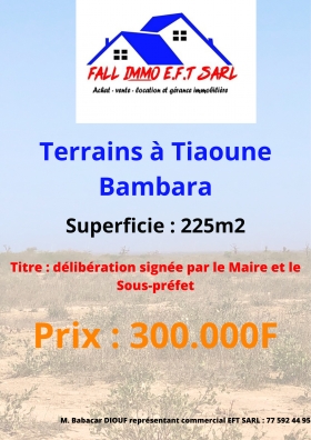 Terrains Tiaoune Bambara, Thiès