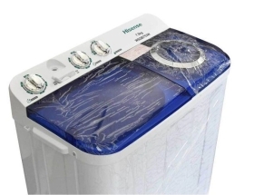 MACHINE A LAVER SEMI AUTOMATIQUE Machine a laver semi automatique marque HISENSE avec deux compartiment pour lavage et essorage consommant moins d