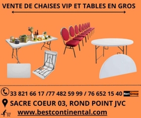 VENTE EN GROS DE TABLES ET DE CHAISES VIP DE QUALITE PREMIUM 02 