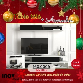 tABLE TV + ACCROCHES PROMO NOEL26 SPÉCIALE PROMO NOEL

Hey ! On prolonge la promo !! Alors, profitez en pour acheter TablesTV + ACCROCHES disponibles à des prix abordables.

Matériels neufs et importés disponibles en magasin à partir 160.000fr et le prix varie selon le modèle.

Livraison GRATUITE + Montage OFFERT dans la ville de Dakar.

Contactez-nous pour plus d