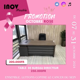 Tables de bureau en promo octobre rose21 PROMO OCTOBRE ROSE

Des Tables de bureau Directeur en en bois, neufs de 1ère, qualité supérieure et importés. Disponibles en plusieurs design et dimension. À partir de 1m60 jusqu