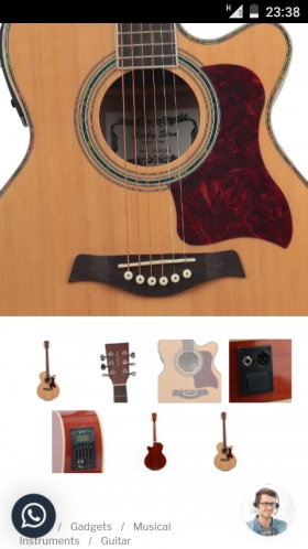 Guitare électro acoustique JMD service de vente en ligne vous propose son nouveau modéle de guitare electro accoustique de marque "Luckystar" avec accordeur intégré . Livraison à domicile en moins de 24 h.
Nb: payez après la vérification de votre produit et réclamez votre facture.