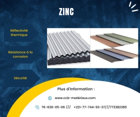 zinc Bonjour, nous mettons à votre disposition des toitures en bac zinc alu , des tuiles métalliques ou bac tuile, ardoise etc... disponibles en plusieurs couleurs à des prix imbattables. Veuillez nous contacter au 777449337 ou au 766360506 ; nous sommes disponible sur whatsapp et la 
La livraison est gratuite partout à dakar.        
