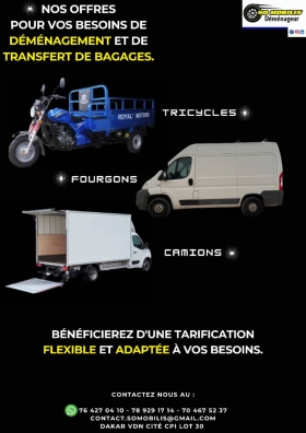 CARTON/DÉMÉNAGEMENT  So Mobilis vous propose des cartons et des camionnettes afin d