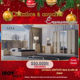 Chambres à coucher promo noel11 SÉPCIALE PROMO NOEL

Du 02 au 25 Décembre 2024, profitez de la promotion Noel avec nos Chambres à coucher petit modèles disponibles à des prix abordables.

Matériel neuf et importé disponible en magasin à partir 550.000fr et le prix varie selon le modèle.

Livraison GRATUITE + Montage OFFERT dans la ville de Dakar.

Contactez-nous pour plus d