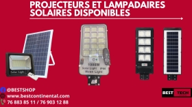 LAMPADAIRE ET PROJECTEUR SOLAIRE A VENDRE  Chers client, BEST CONTINENTAL vous propose des LAMPADAIRES ET PROJECTEURS SOLAIRE de très bonne qualité, avec télécommande. 

PRIX LAMPADAIRE :

Lampadaire solaire 200 WATT : 45.000 CFA 
Lampadaire solaire 300 WATT : 52.500 CFA 
Lampadaire solaire 600 WATT : 60.000 CFA
Lampadaire solaire 800 WATT : 70.000 CFA 
Lampadaire solaire 1000 WATT : 90.000 CFA 

PRIX PROJECTEUR :

Projecteur solaire 100 WATT : 35.000 CFA
Projecteur solaire 200 WATT : 45.000 CFA
Projecteur solaire 300 WATT : 55.000 CFA
Projecteur solaire 800 WATT : 95.000 CFA

Livraison Partout au Sénégal 

Service commercial : +221 33 821 66 17 / +221 76 883 85 11 / +221 76 903 12 88.
POUR PLUS DE PRODUITS, VEUILLEZ VISITER NOTRE SITE INTERNET : www.bestcontinental.com
BEST, L