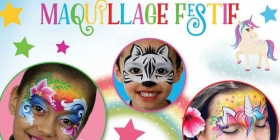  Maquillage festif (face painting) Maquilleuse professionnelle vous propose de maquiller enfants et adultes lors d