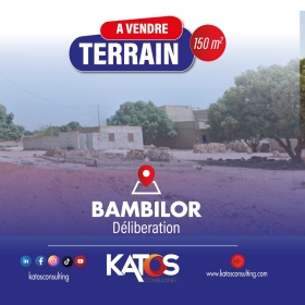 KATOS CONSULTING EST UNE ENTREPRISE IMMOBILIERE LEADER DANS LE SECTEUR DU BTP AU SENEGAL site: bambilor akyss
superficie: 150m2
nature juridique: bail
prix cash: 6millions
prix moratoire: 6millions 500milles
acompte: 50%
reliquat: payable sur 12mois