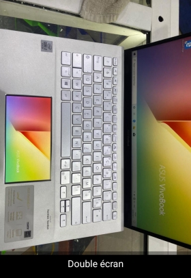 Asus vivobook S14 2020 Core i7 10th generation Ram 8 go Disque dur 512 go SSD double écran facture plus garantie livraison 2000 double écran

