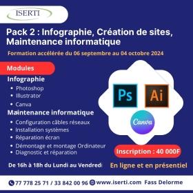 Formation en Infographie, création de sites et maintenance informatique 