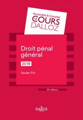 PDF - Droit pénal général - Xavier Pin