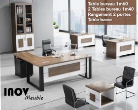 Tables de bureaux nl Des magnifiques ensembles table de bureau 1m60 + 2 tables bureaux 1m40 + rangement 2 portes + table basse disponibles chez Top Produit et Services.
Livraison + montage GRATUITS dans la ville de Dakar.
Contactez-nous pour en savoir plus.