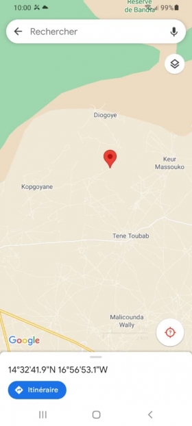 Terrain agricole de 1 hectare délibération à Téne Toubab 