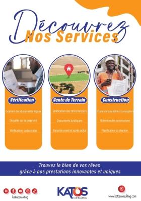 KATOS CONSULTING EST UNE ENTREPRISE IMMOBILIERE LEADER DANS LE SECTEUR DU BTP AU SENEGAL Nous vous proposons des terrains à vendre à ndayane ngaba, ndayane extension et ndayane residence. 
Ndayane est une zone pleines de projets de l