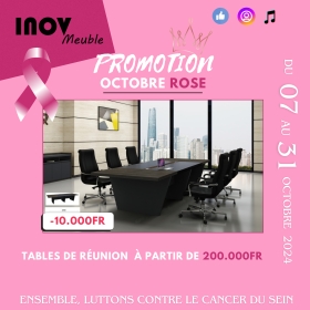 Table Bureau en Promo octobre rose21 Spéciale Promo OCTOBRE ROSE

Des Tables de réunion disponibles en plusieurs places et dimensions. À partir de 200.000fr. Le prix varie selon le nombre de place et la dimension.

Livraison + Montage OFFERTS dans la ville de Dakar.


Contactez-nous pour plus d