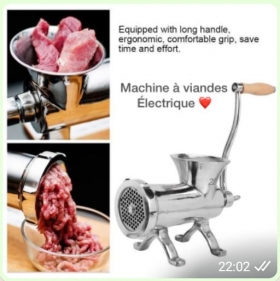 Machine à viande électrique Cette machine transforme la viande en patte de viande