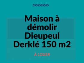 Vente maison à démolir à Dieupeul Derklé Maison à démolir à Dieupeul Derklé 150m2 / Prix: 65 millions CFA.
