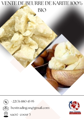 Beurre de karité 100% naturel à vendre