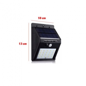 Lampe LED solaire capteur de mouvement capteurs: capteur de lumière et capteur de mouvement sensible, économiser de l