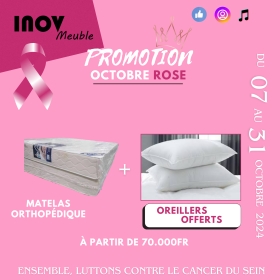 Matelas orthopédique promo octobre rose8 SPÉCIALE PROMO OCTOBRE ROSE

Des matelas orthopédiques neufs et importés d