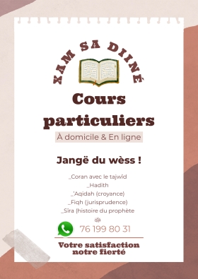 Cours particuliers Arabe Coran Religion 