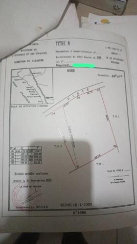 Vente de terrain à Ndianda