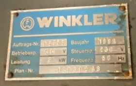 Four Rotatif à Gaz Winkler Occasion 60X80/80X80 