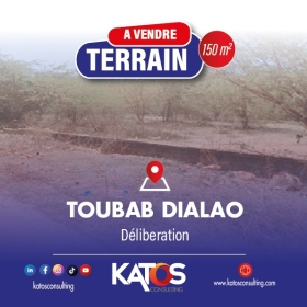 KATOS CONSULTING EST UNE ENTREPRISE IMMOBILIERE LEADER DANS LE SECTEUR DU BTP AU SENEGAL site: toubab dialao
superficie: 150m2
nature juridique: délibération
prix cash: 3millions 500milles
prix moratoire: 4millions
acompte: 50%
reliquat: payable sur 12mois