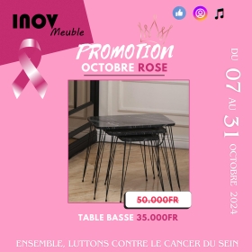 Table basses gigognes promo octobre rose22 SPÉCIALE PROMO OCTOBRE ROSE

Des ensembles Tables basses neuves et importées de Turquie disponibles en plusieurs couleurs et différents design. Le prix varie selon le modèle.

Possibilité de Livraison + Montage GRATUITS dans la ville de  Dakar.

Contactez-nous pour plus d