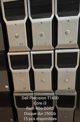 Unité centrale Dell précision T1600 Core i3. RAM 4 go DDR3. Disque dur 250 go