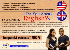 English Inscrivez vous au programme "DO YOU SPEAK ENGLISH?" pour vous permettre de s