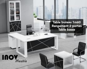 Ensembles tables de bureaux jo Des magnifiques ensembles, table de bureau 1m60 + rangement 2 portes + table basse disponibles chez Top Produit et Services.
livraison + montage GRATUITS dans la ville de Dakar.
Contactez-nous pour en savoir plus.