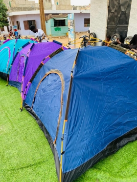 Tentes dômes automatique camping A l’occasion du Magal, vos sorties 
Les tentes dômes automatique camping sont disponibles info 77 419 12 05 forma a 4 hauteur 1m50 largeur 2m a 25 mille.