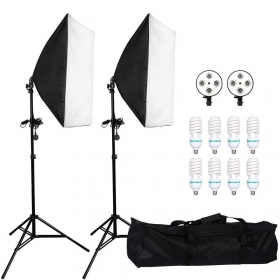 Paire softbox 4 lumieres 