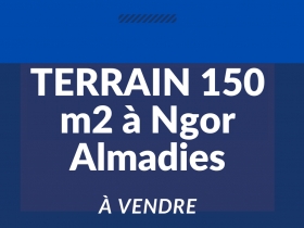 Terrain 150 m2 Terrain à vendre 150m2 à Ngor almadies / Prix: 75 millions CFA.
