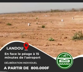 300 terrains 225m2 Diass Landou coté peage