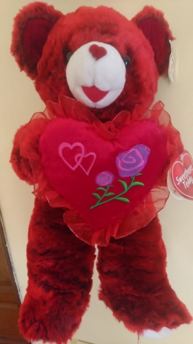 Nounours teddy Sweetheart Waouh!voici une trés jolie et adorable peluche ours"sweet heart teddy" de couleur rouge neuve avec ses étiquettes d
