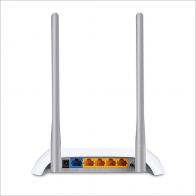 TP-Link Routeur 300 Mbps Wi-Fi N en 2.4 GHz, 5 ports Ethernet (TL-WR840N) Le routeur sans fil N 300 Mbps TL-WR840N est un dispositif de connexion réseau filaire/sans fil combiné conçu spécifiquement pour les besoins en réseau des petites entreprises et des bureaux à domicile. Le TL-WR840N crée des performances sans fil exceptionnelles et avancées, ce qui le rend idéal pour le streaming de vidéos HD, la VoIP et les jeux en ligne. De plus, le bouton Wi-Fi Protected Setup (WPS) sur l