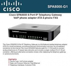 Passerelle Cisco VoIP 8 ports FXS Vend Le Gateway Linksys Cisco SPA8000.C