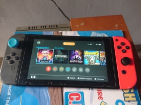 Nintendo Switch flashée avec des jeux