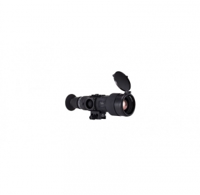 TRIJICON MINI THERMAL RIFLESCOPE REAP-IR-2 60MM, 4.5X OPTICAL - (Indo Optics) Specifications
Color:	Black
Magnification:	4.5 x
Resolution:	640 - 480 pixels
Eye Relief:	27 mm
Diopter Adjustment Range:	-6 - 2 dpt
Battery Type:	CR123
Operating Temperature:	-40 - 55 Celsius
Weight:	32 oz
Additional Features:	E-Zoom, Polarity
Battery Quantity:	2
MPN	IRMS-60-2
UPC	719307801554

